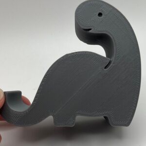 Gray Dinosaur Phone Holder